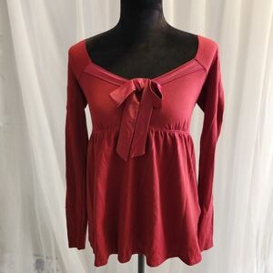 Nwt Red Hollister Babydoll Blouse